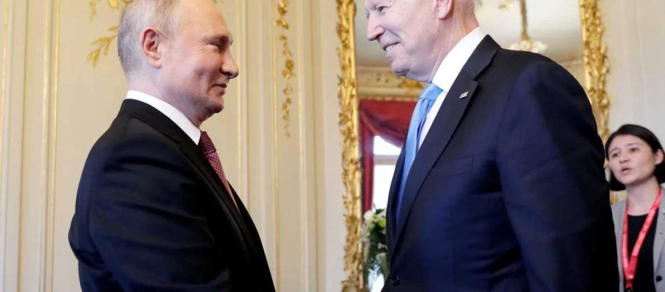 Η πρώτη συνάντηση του Ρώσου προέδρου Β.Πούτιν με τον Τ.Μπάιντεν (φωτό)